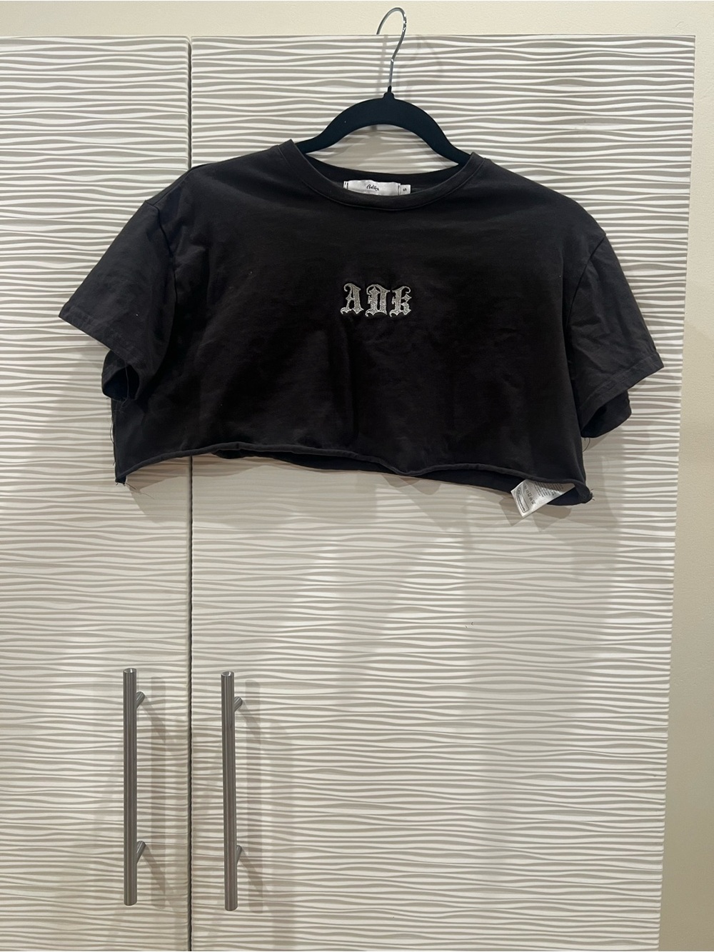 Adika Black Crewneck Tee
